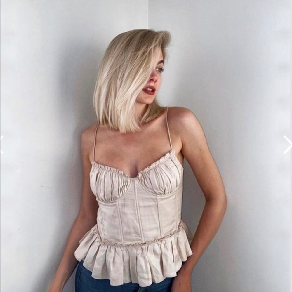 Brock Collection x H&M Linen-Blend Corset